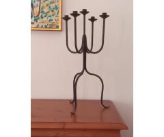 Candelabro por 5 velas - hierro forjado