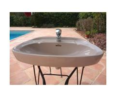 Lavabo beige completo - Roca