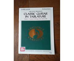 Class guitar in tablature